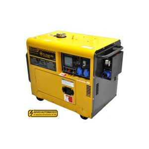 Generatore di corrente Diesel 4.5 KW – Gruppo elettrogeno silenziato – Avviamento elettrico Automatico ATS