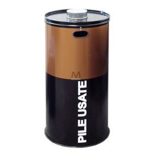 Contenitore cilindrico per pile esauste – 100 Lt