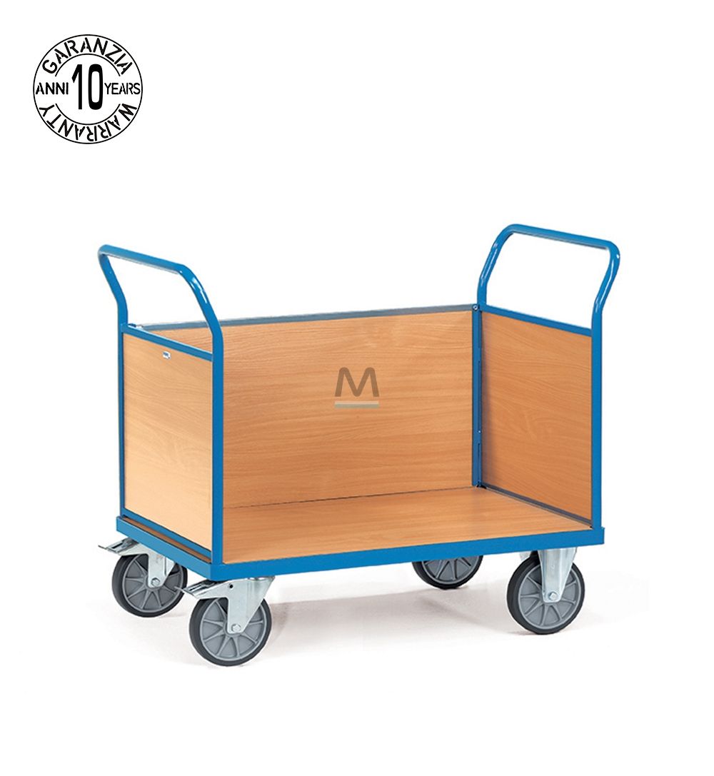 Carrello in acciaio multiuso 3 sponde (850x500mm)