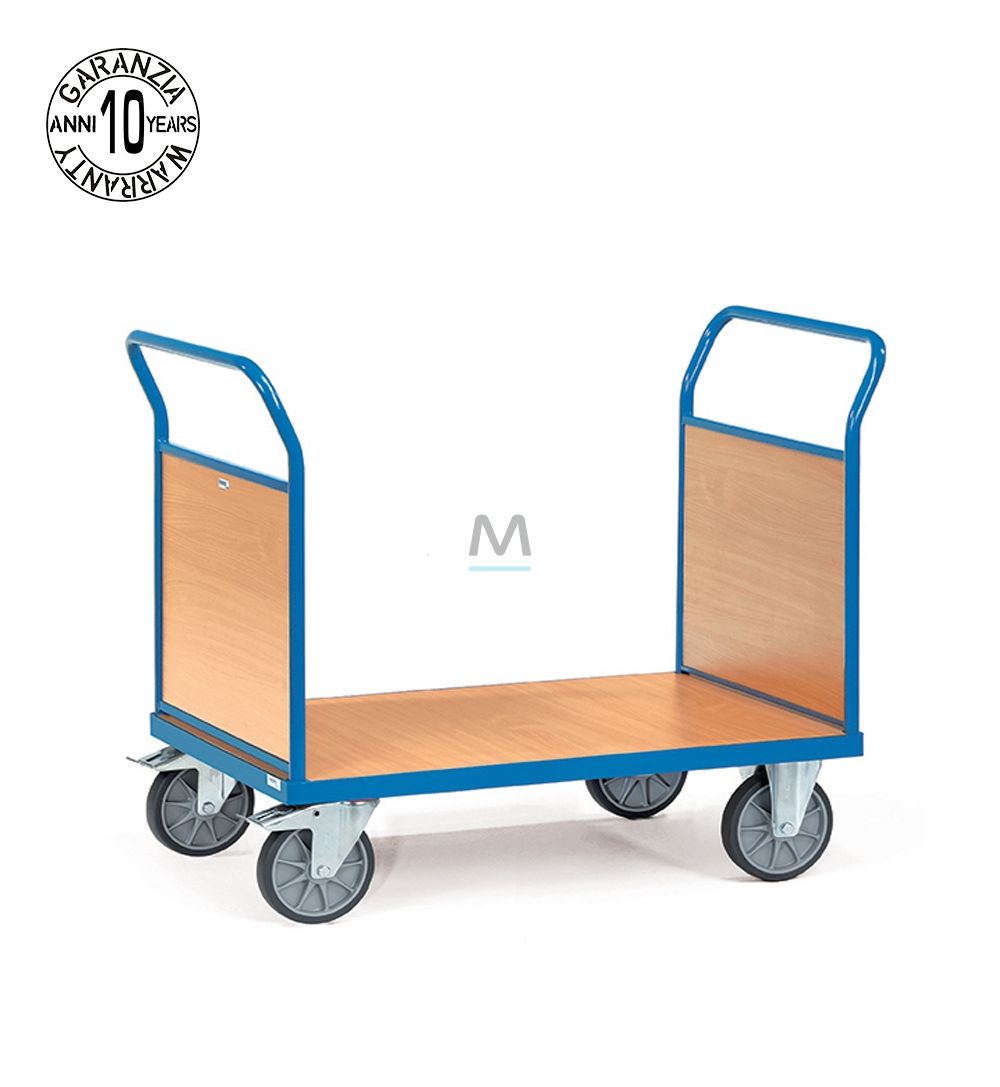 Carrello in acciaio multiuso 2 sponde (850x500mm)