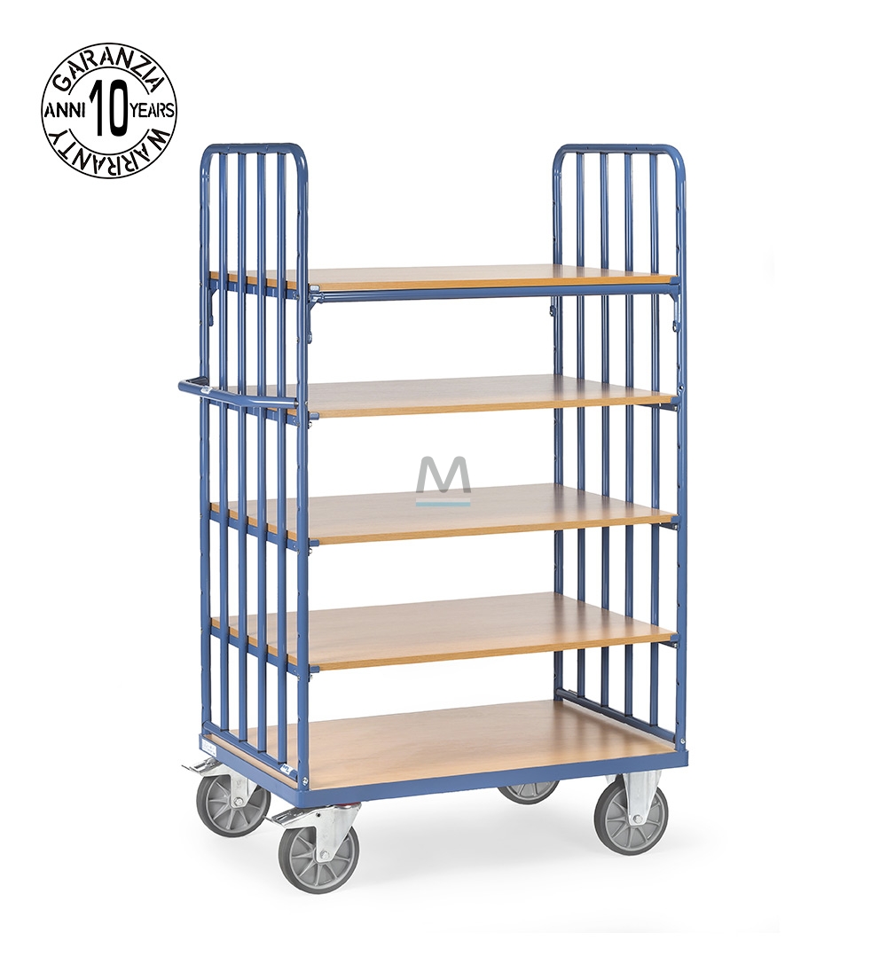 Carrello Pieghevole In Acciaio Per Gabbia Di Stoccaggio – Capacità 725 Kg, Dimensioni 80x60x60 Cm, Con Ruote Girevoli Da 6", Per Magazzino E Giardino (Senza Pianale)