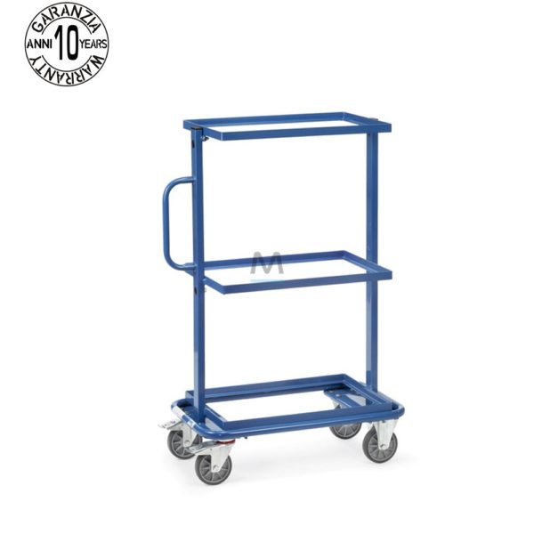 Carrello portamateriale a 3 ripiani dim. 1370x670 mm