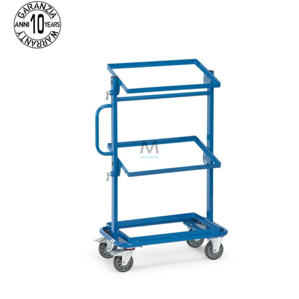 Carrello portamateriale a 3 ripiani dim. 1370x670 mm